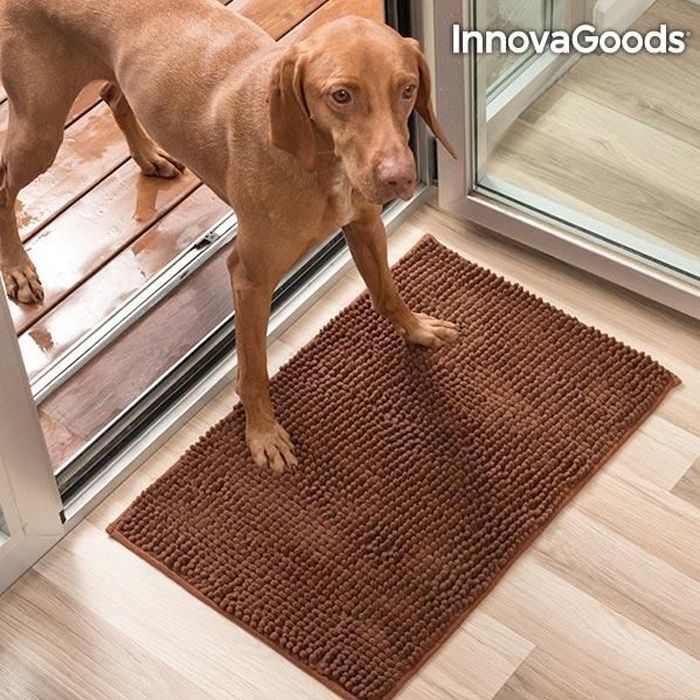 1pc Tapis D'alimentation Pour Chien À Vagues Colorées, Tapis De Bol Pour  Chien Super Absorbant