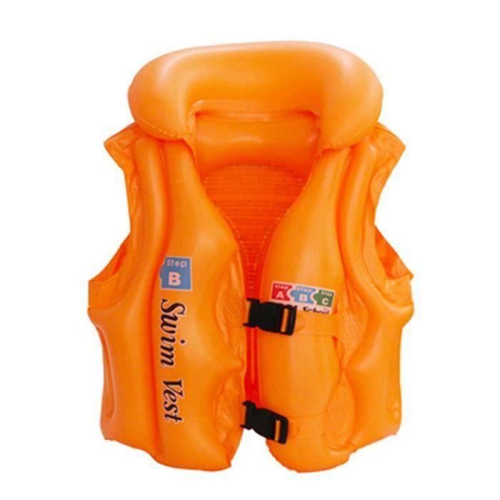Gilet De Sauvetage Enfant Bebes Securite Enfant Bouee Gonflable Orange S Jst2 Cdiscount Jeux Jouets