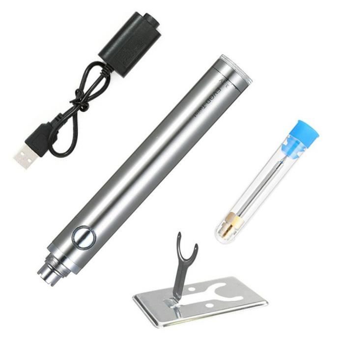 Kit De Fer à Souder Sans Fil , Fer à Souder Rechargeable Usb Kit De Soudage 8w Avec 1 Embouts De Fer Temperature Reglable Fer A Souder Electrique 90244238