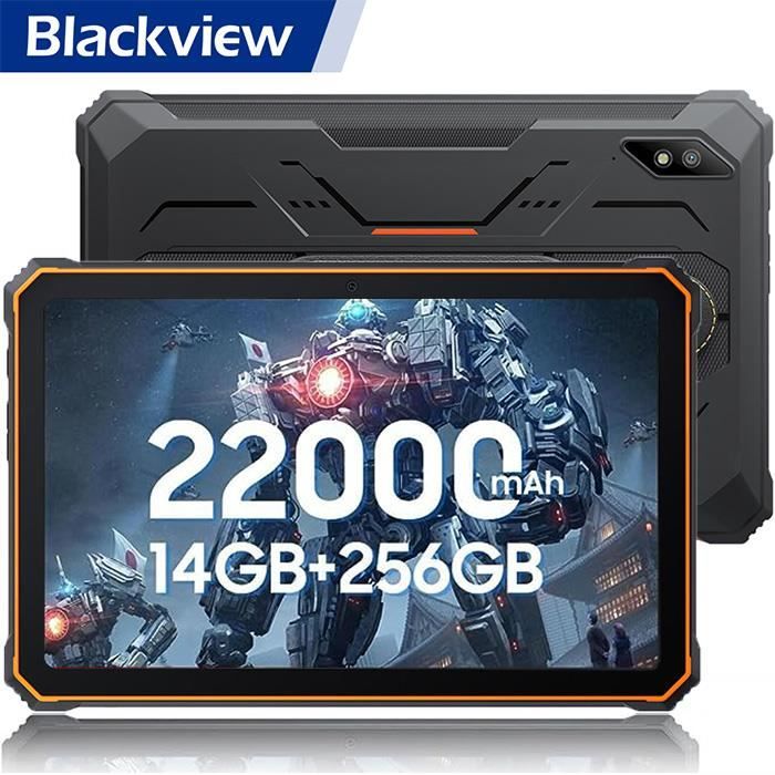 Blackview Active 8Pro 16Go+256Go Tablette Tactile Incassable 22000mAh  Android 13
