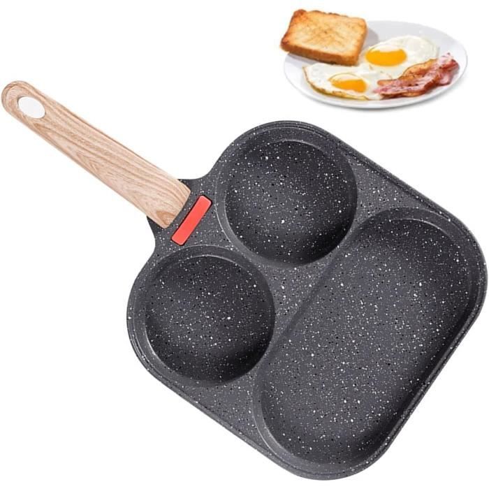 RANJIMA Poêle à Panca de 4 Trous, Appareil pancake Antiadhésive Poele a