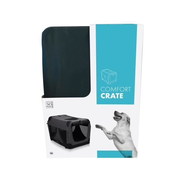 MPETS Caisse de transport Comfort Crate XXL - Noir - Pour chien