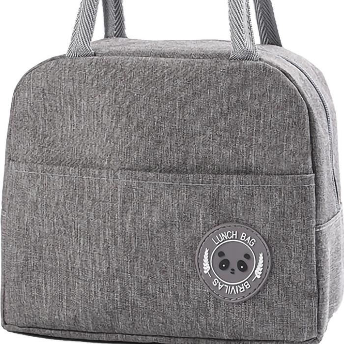 Sac à déjeuner isotherme à double compartiment grand tactique pour adultes, sac à déjeuner isotherme anti-fuites avec bandoulière, boîte à lunch isotherme pour hommes, travail, pique-nique, excursions