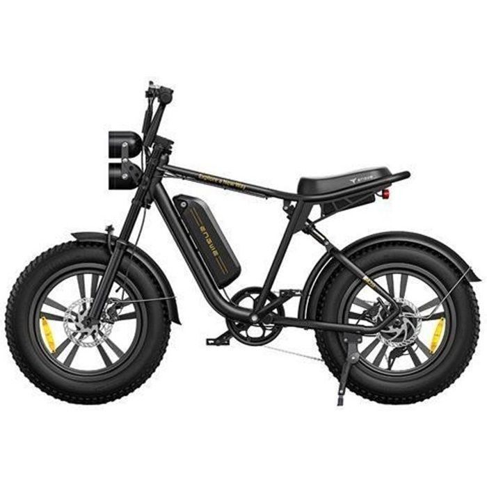 velo electrique ENGWE M20 20 pouces 45km/h autonomie 75km Moteur 750W tout suspendu fat bike VTT Batterie 48V13Ah Noir