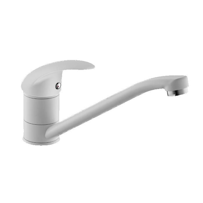 Théo Mitigeur de cuisine à Douchette Mobile - Blanc mat - Essebagno