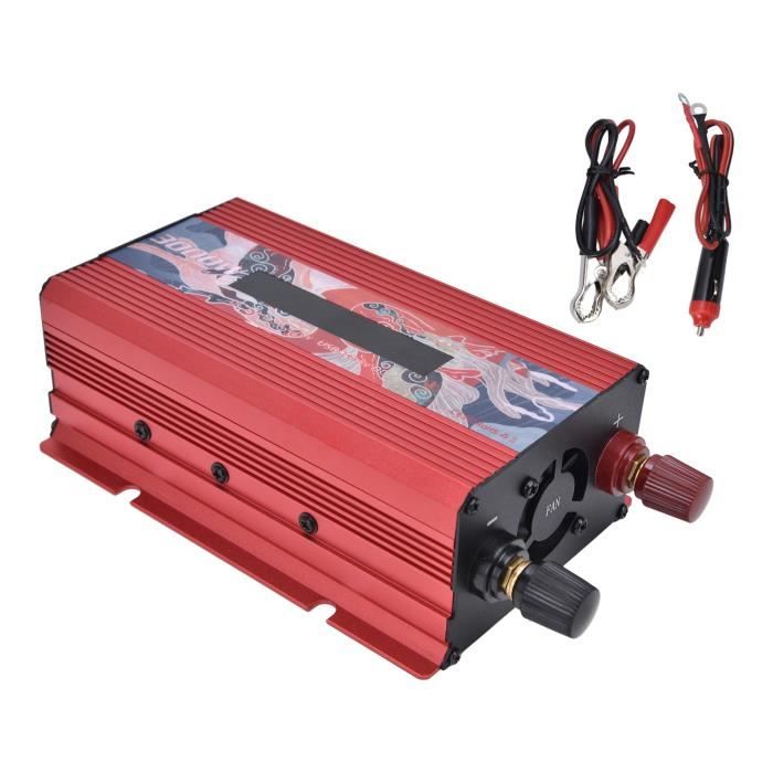 Onduleur Convertisseur 12V/500W - Puissance Crête 1000W - Alliage Aluminium