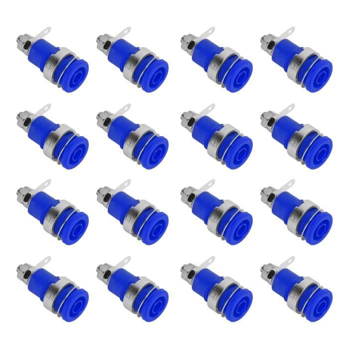Fiches Banane Femelle RUNCCI-YUN - Lot De 12 - 4mm Doré - Pour Enceintes, Haut-Parleurs