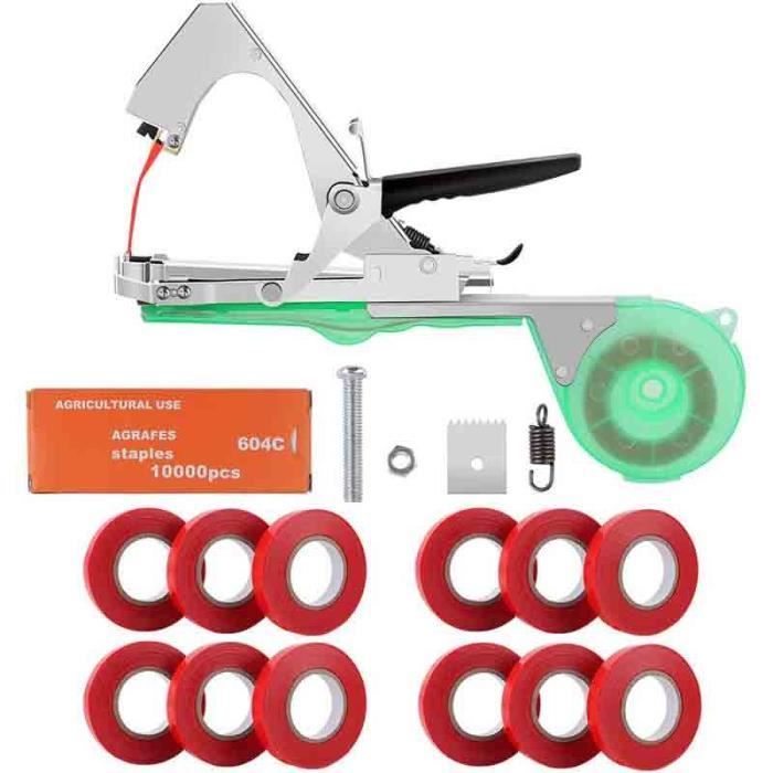 Machine à Nouer Les Plantes SWANSOFT SW-8107 - Attacheuse Tomates Vignes 45mm Avec Rubans Et Agrafes