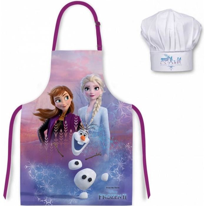 toque de chef cuisinier Disney Minnie Déguisement enfant 3 à 8 ans Rose foncé Tablier 