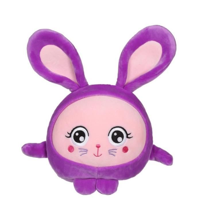 Peluche Squishimals 20 cm lapin violet Becky - GIPSY - Mixte - Dès la naissance - Livré à l'unité