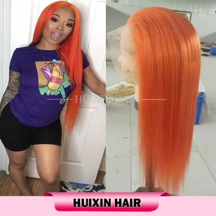 Perruque orange femme discount
