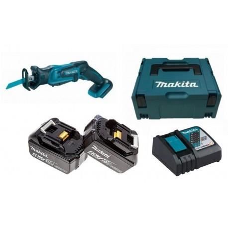 Makita DJR183RTJ Scie sabre à batteries 18V Li Ion set 2x batterie 5 0Ah dans MAKPAC changement rapide