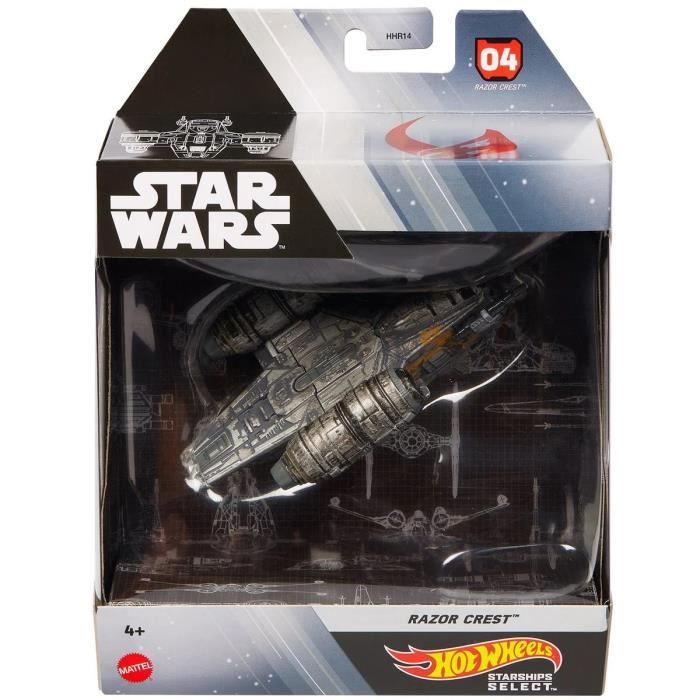 Hot Wheels Star wars Starships Select - Véhicule Vaisseau Spatiale en métal 1/50 - Razor Crest