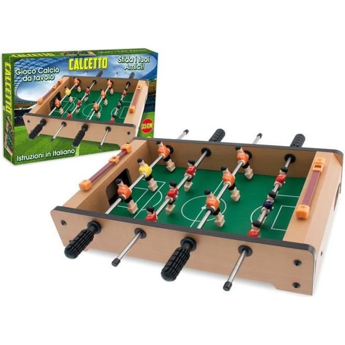 634430 Mini Baby Foot De Table Avec 12 Joueurs 4 Barres 36 X 22 X
