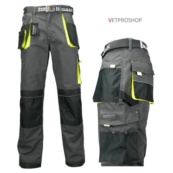 PANTALON DE TRAVAIL ROBUSTO POCHES GENOUILLÈRES PANTALON DE SÉCURITÉ