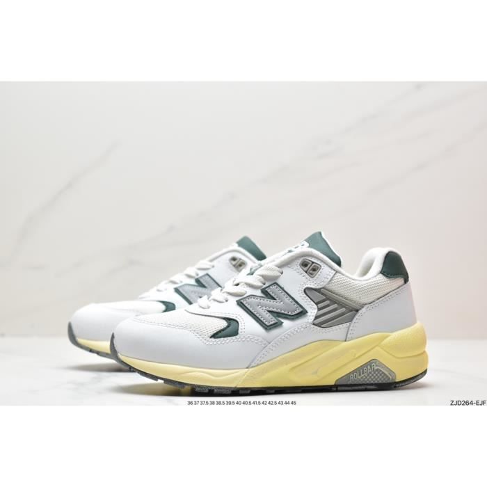 New Balance NB 580 MT580RCA White Green Yellow Homme Femme Chaussures Entranement de Sport Cdiscount Sport