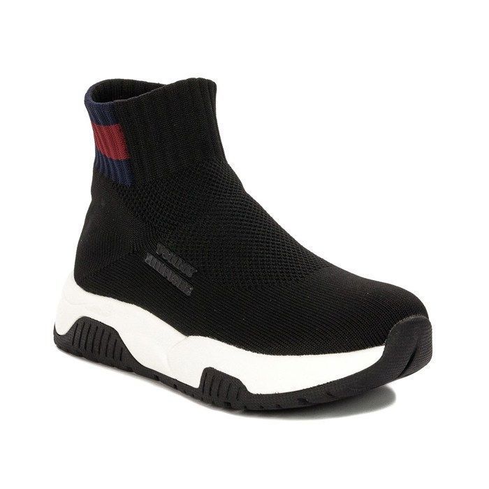 Basket noir femme tommy hilfiger best sale