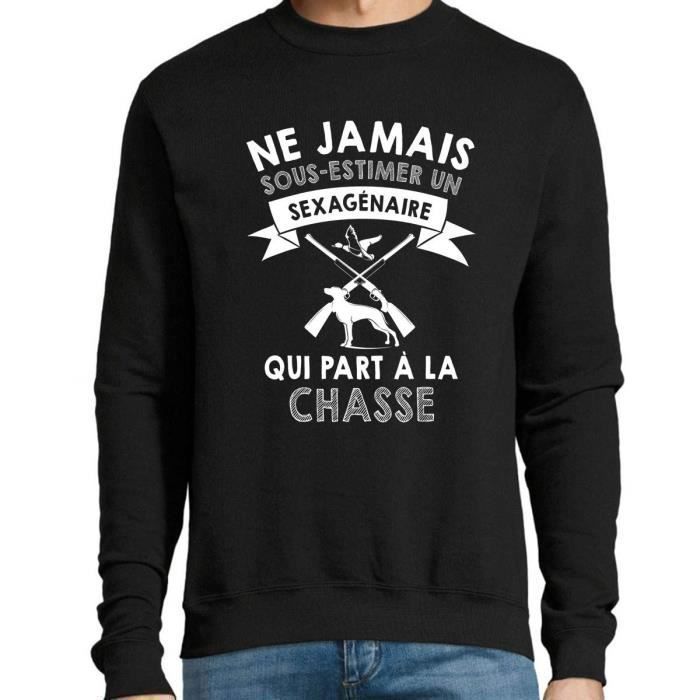 Sweat Noir - Pull Passion - Ne Jamais Sous-estimer Un Sexagénaire