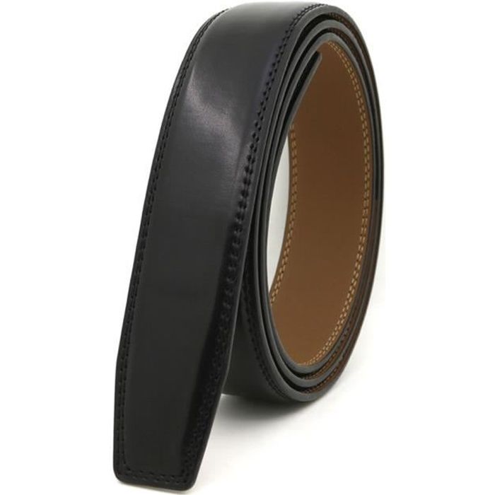 Ceinture Homme En Cuir Veritable Ceinture Automatique Sans Boucle Pour Jeans Largeur 3 5 Cm Noir Cdiscount Sport
