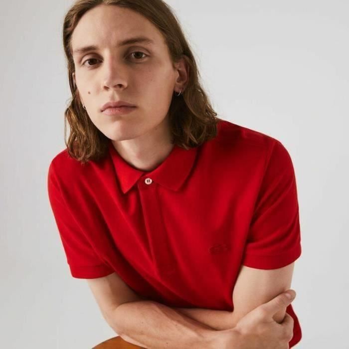 POLO LACOSTE HOMME Rouge Cdiscount Pr t Porter