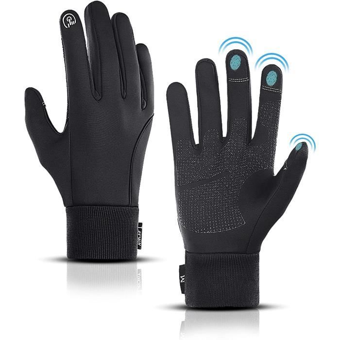 Gants En Laine Mérinos Tactiles - Chauds, élastiques, Antidérapants - Unisexe Adulte - Tailles XS à XXL