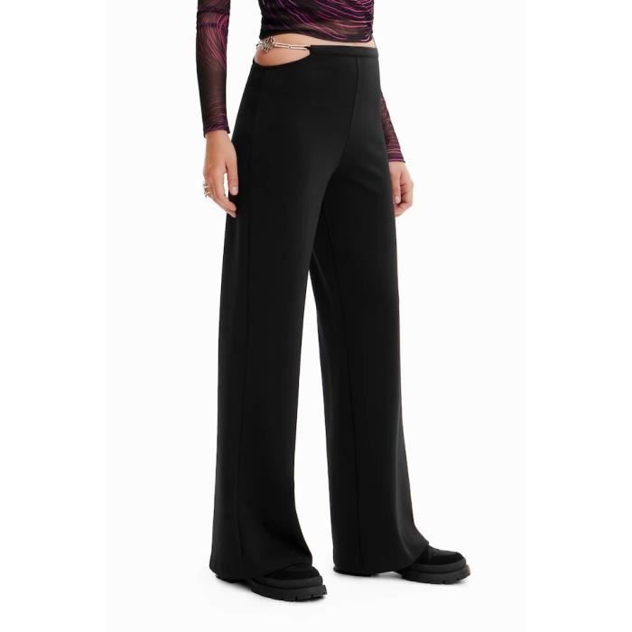 Pantalon femme Desigual Snow B noir XS Noir Cdiscount Pret a Porter