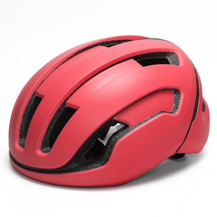 Casque Moto Demi-Vintage Cuir - Avec Lunettes UV Et Écharpe - Taille Réglable 54-60cm - Homme/Femme - Rouge