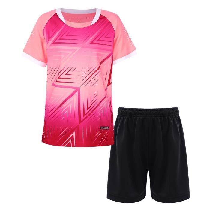 Boriverae LMS10 Maillot Football Enfant Numéro 10 Miami - Ensemble Complet 4-14 Ans