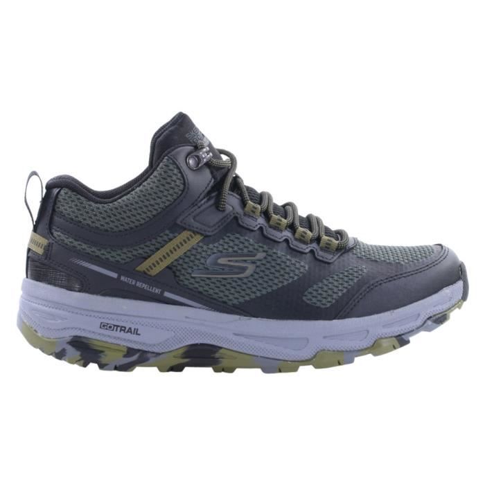 chaussures de trail skechers go run altitud gris pour homme - drop 10mm - randonnée nordic walking