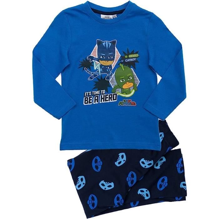 Pyjama long enfant Les Pyjamasques Bleu de 3 a 8ans Bleu Cdiscount Pret a Porter