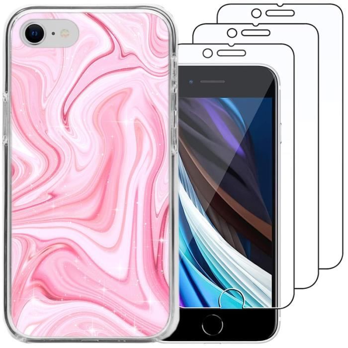 2 Custodie Silicone Per IPhone 8/7/SE 2022/2020 Con Stella - Morbide E Antiurto - 5