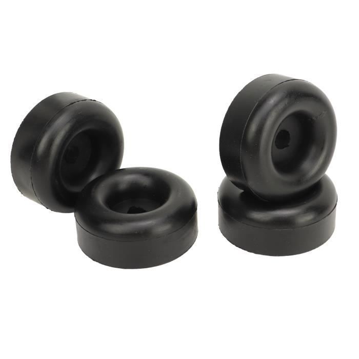 Roues de diable en caoutchouc - MEUBLECHIC - Lot de 4 pièces - 260x83