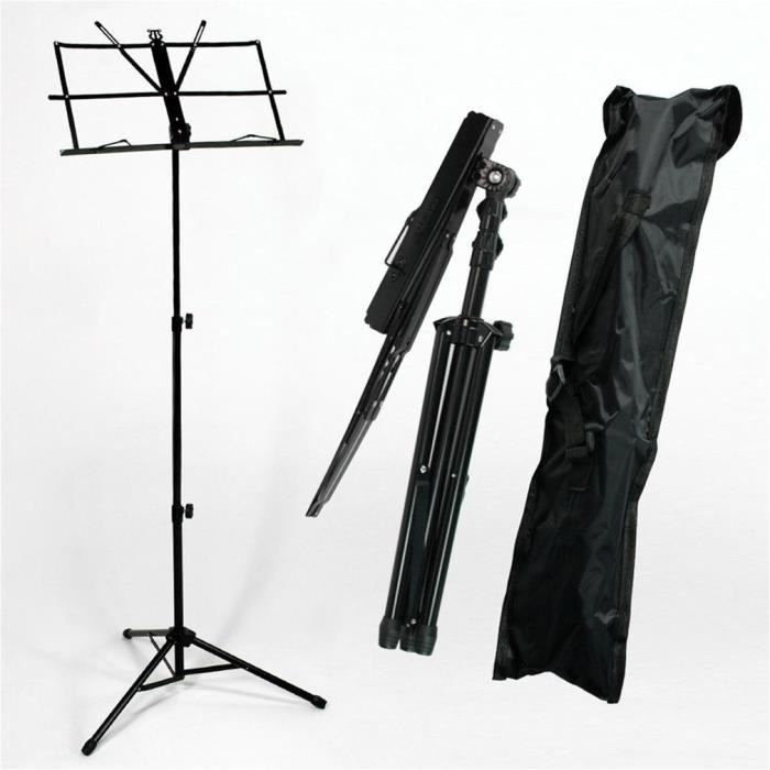 Pupitre Muscique Metallique Pliable Pour Partitions De Haute