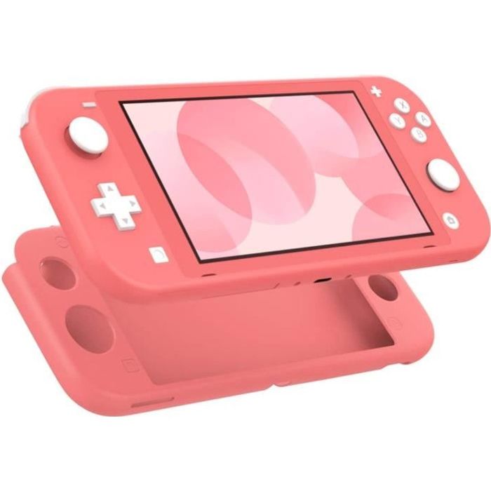coque silicone rose compatible avec nintendo switch lite phonillico cdiscount informatique