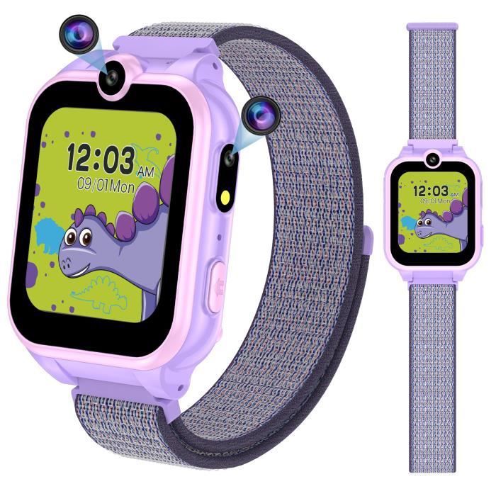 Montre Connectée Enfant PTHTECHUS - Appels, GPS, SOS, Jeux, Caméra - Pour 4-12 Ans - Carte SIM 2G Incluse