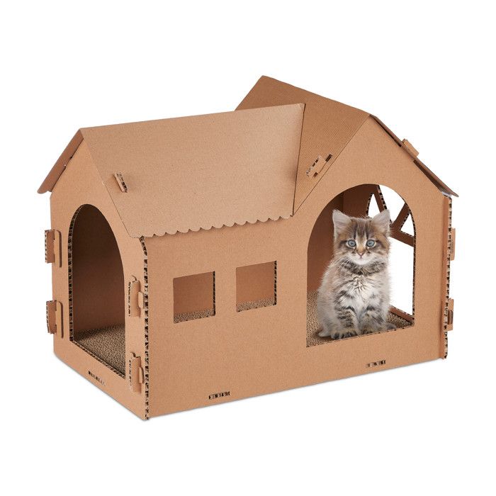 Meilleurs prix pour Niche en carton pour votre chat - 10044675-0