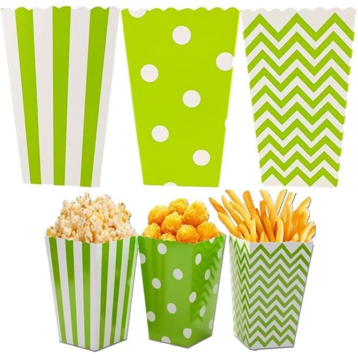 200 Petits Sac à Pop-corn, 21*9*6cm Petit Sachet à Pop-corn Avec Revêtement D'huile, Petite