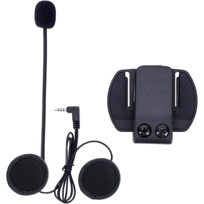 Intercom Clip Moto Intercom Casque Micro+Clip Convient Pour V4-V6 Moto Interphone ...