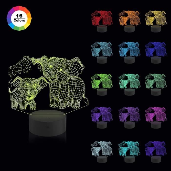 Lampe Anime Figurine 3D Manga LED Veilleuse, 16 Couleurs Changeantes Avec Télécommande Pour