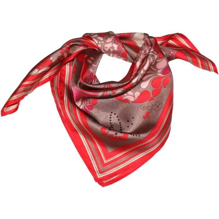 Foulard écharpe en soie haut de gamme et luxe made in france