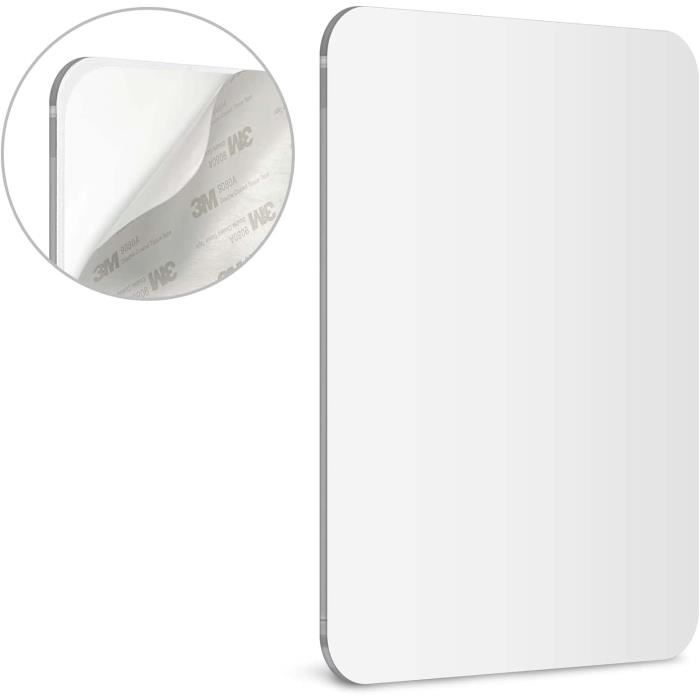 Miroir De Douche Anti-buée 17x13 Cm - Avec Ventouses, Parfait Pour Le Rasage Et Les Soins Sous La Douche