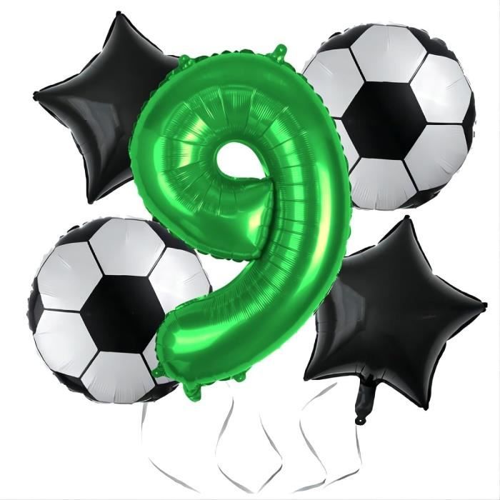 Kit Anniversaire Football Garçon 6 Ans – Vaisselle, Décorations, Ballon, Bannière & Trophée – Thème Foot Complet Pour Fête D'Enfant