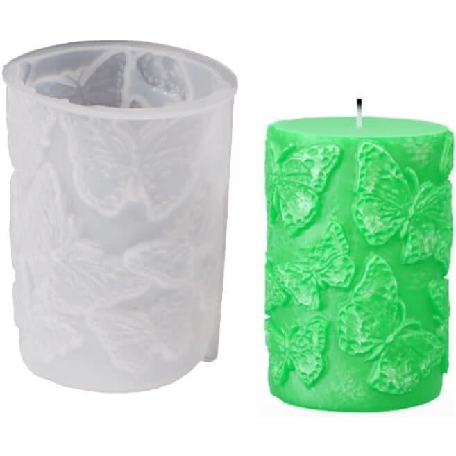 9 Moules Silicone Bougie - Formes Cactus/Succulentes | Pour Cire/Chocolat