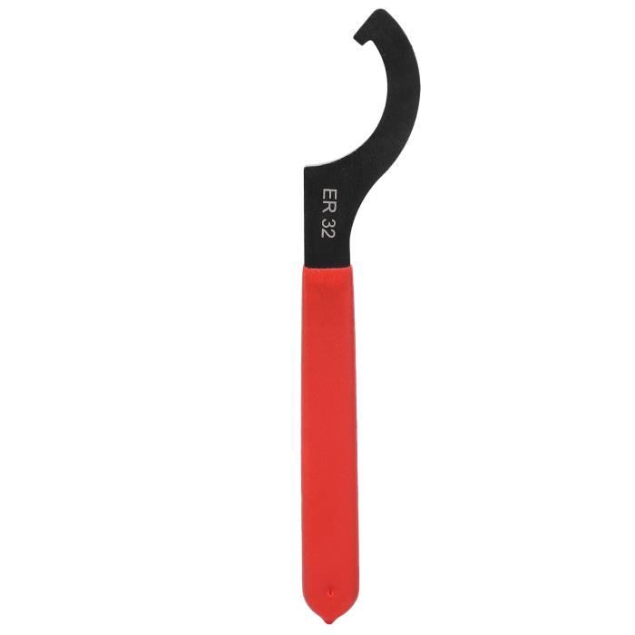 Clé à Écrou Pour Mandrin ER32 - Marque SFX - Pour Serrer/Desserrer Les Écrous De Mandrin CNC - Outil En Acier Avec Poignée Caoutchouc