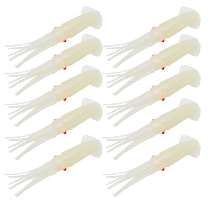Lot De 10 Leurres De Pêche Souples - Appâts Réalistes Pour Eau Douce Et Salée, 10cm