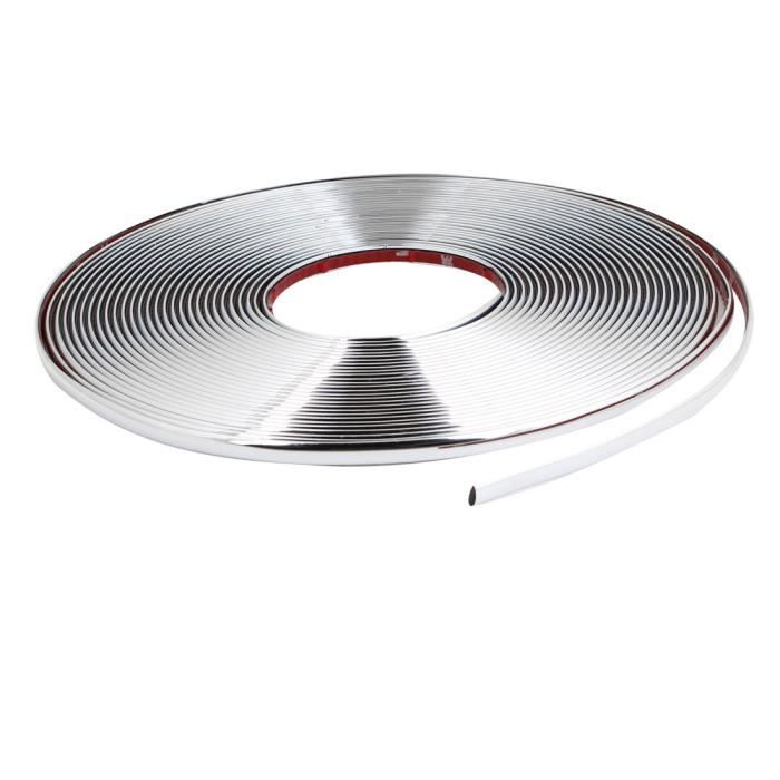 20mm 5m Chrome Car Styling Moulage Bande Garniture Auto Adhesif Crash Protector Van