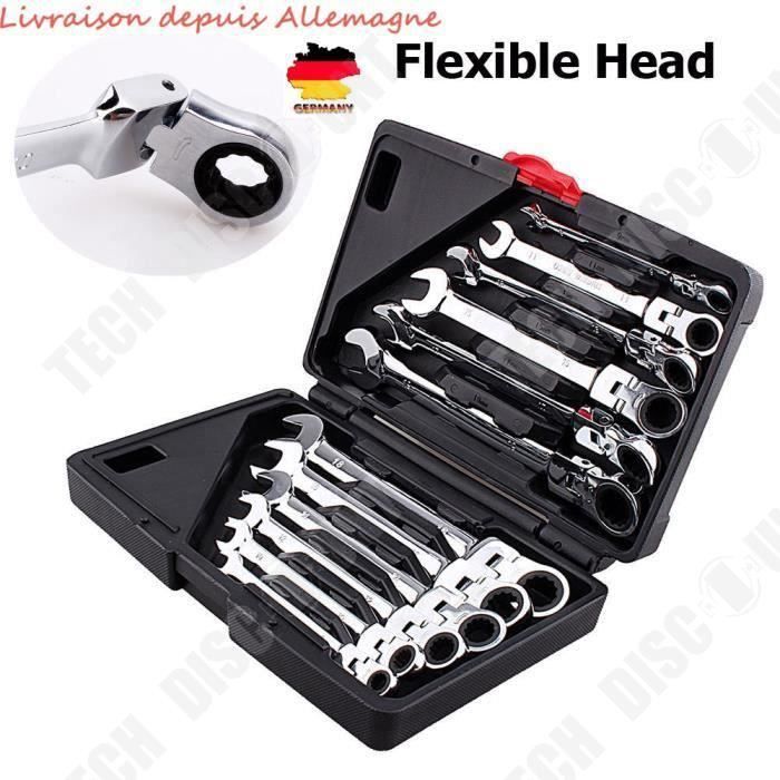 GEDORE Clé à Fourche Avec Cliquet, Réversible, Taille 17 Mm