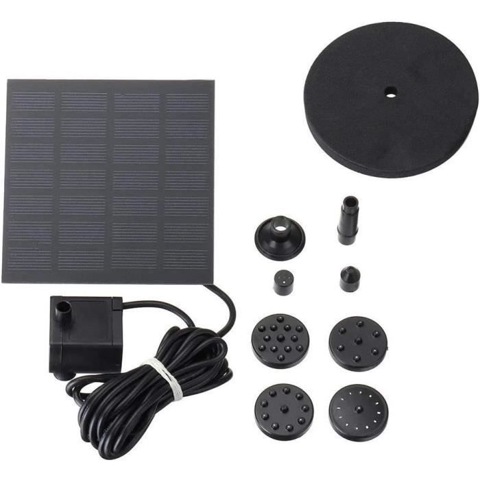 Pompe De Fontaine Solaire 30W - Débit 800 L/h, Hauteur 5 M - Pour Bassin, Bain D'oiseaux, Jardin - Sans Batterie