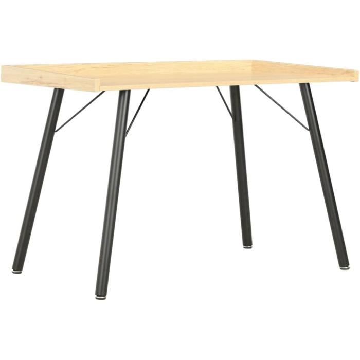 Bureau Gamer 140x60 Cm - Plateau Carbone HPL - Pieds Réglables - Gestion Câbles - Avec Porte-gobelet