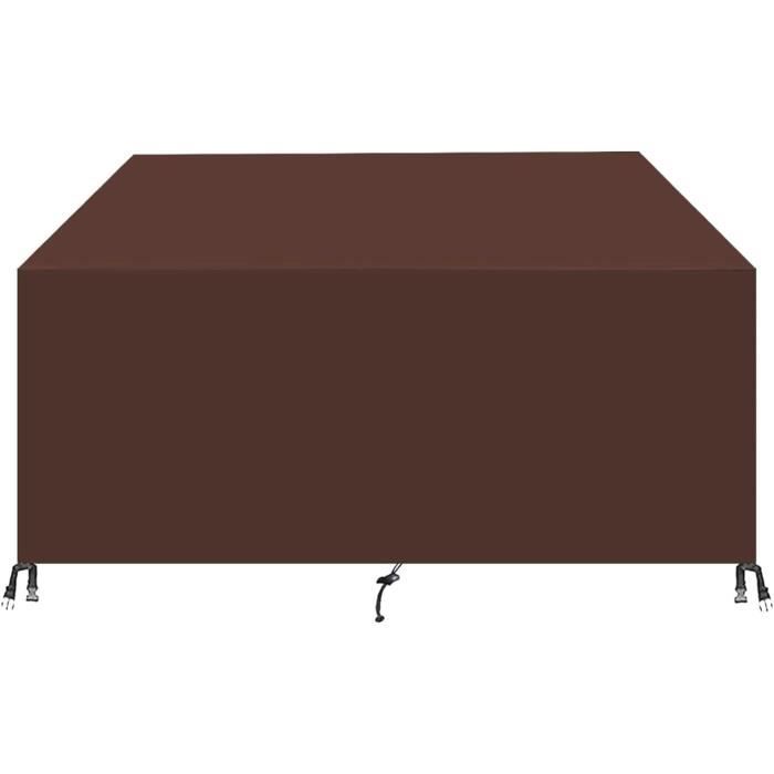 Housse De Table De Jardin RICHIE - Imperméable Et Anti-UV - Protection Durable 300x300x90 Cm